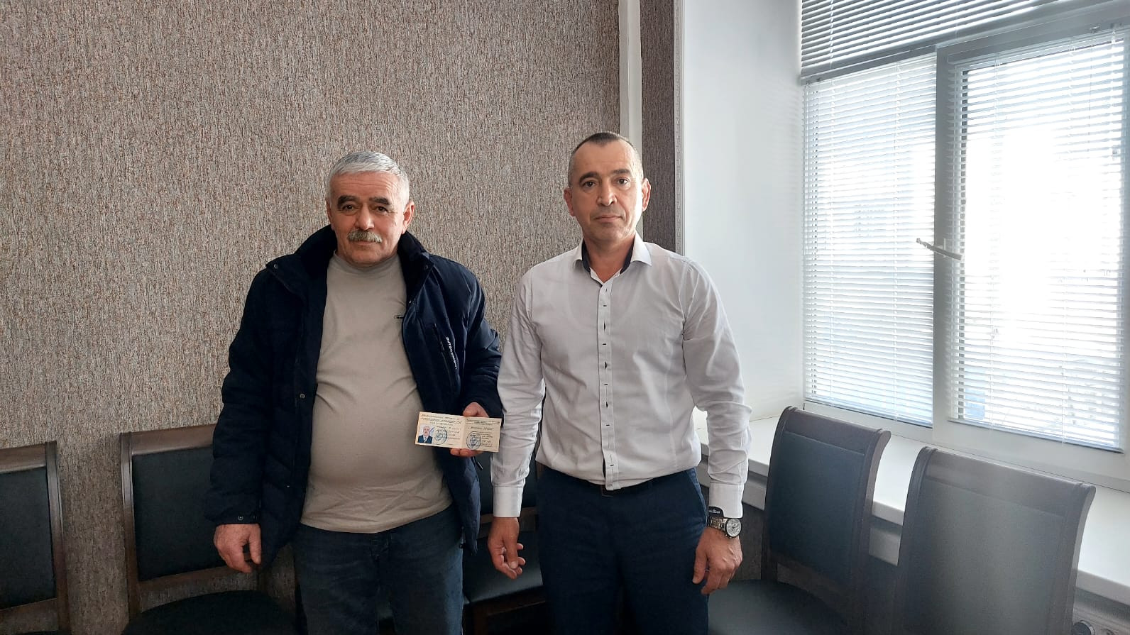 Ибрагимову Ибрагиму Абдуллаевичу из Табасаранского района присвоено почетное звание «Ветеран труда»